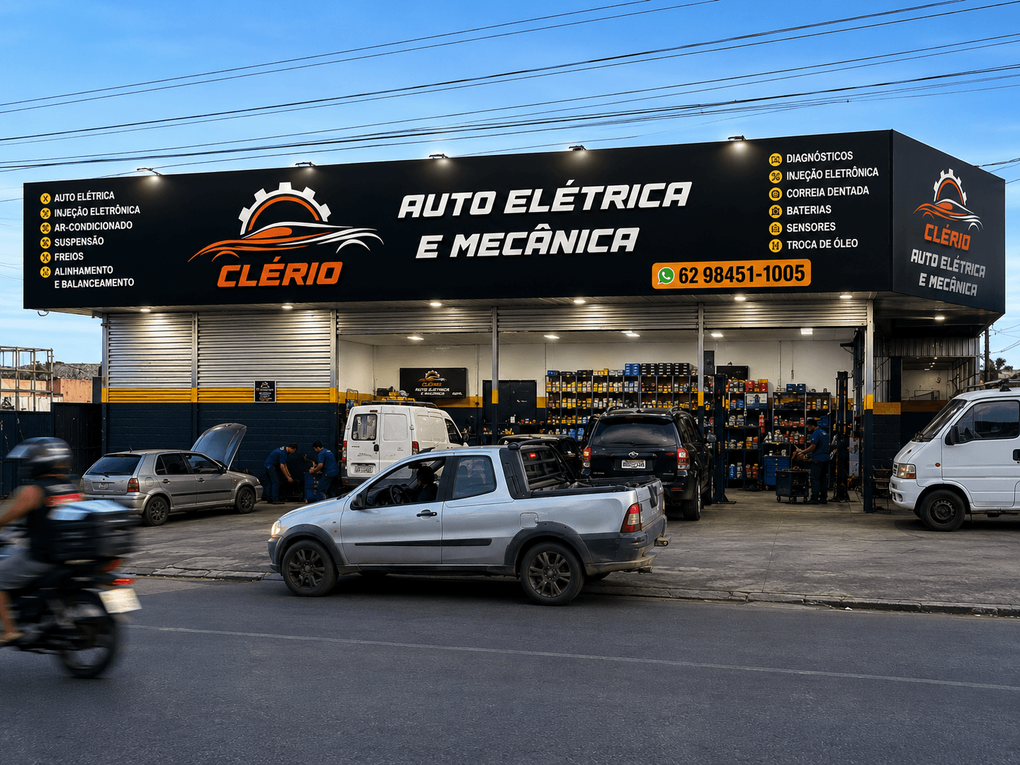 Estrutura da Clério Auto Elétrica e Mecânica